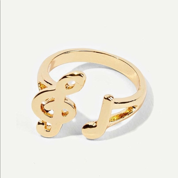 3/$30 Gold Music Note Ring - Picture 4 of 5